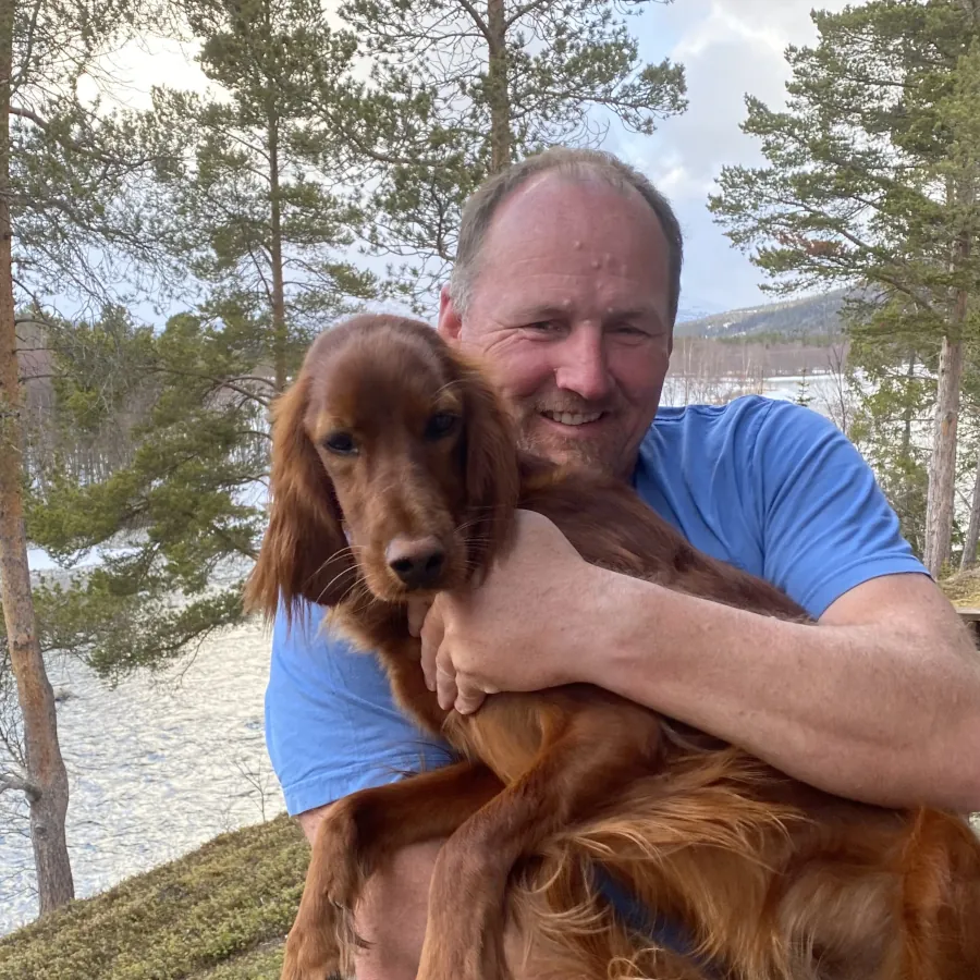terje6 Terje med hund